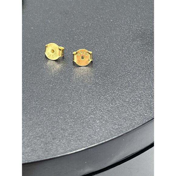 Marrin Costello Curateur 14k Gold Plated Sterling Silver Topaz Hoop Earrings - Picture 4 of 10